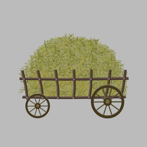 Hay Wagon Swaddle Blanket